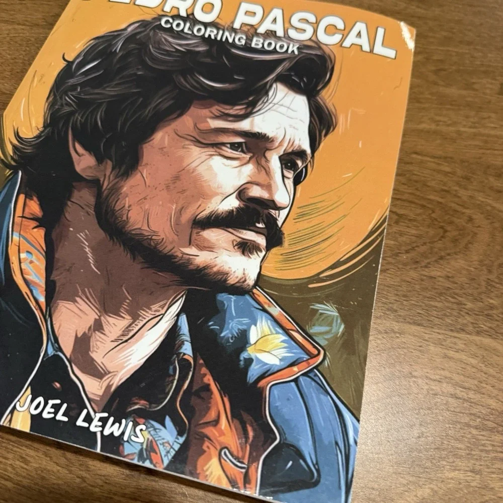 Pedro Pascal Coloring Book for Adults The Life Inspired Joel Lewis NEW Paperback